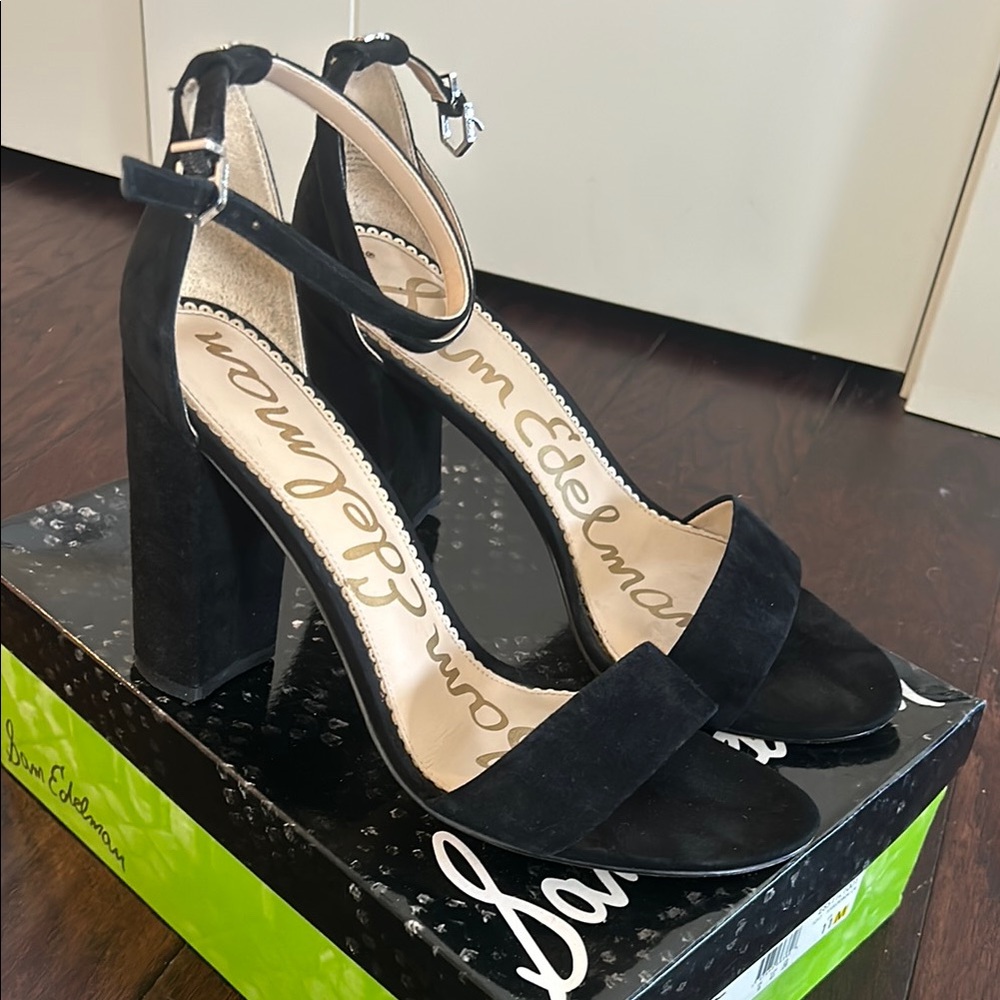 Sam Edelman Black Suede Women's Heels
